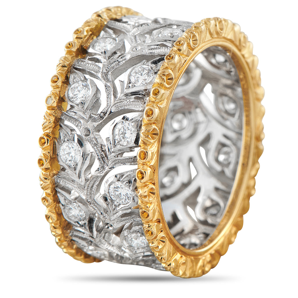 Buccellati 18K Yellow Gold 0.68ct Diamond Band