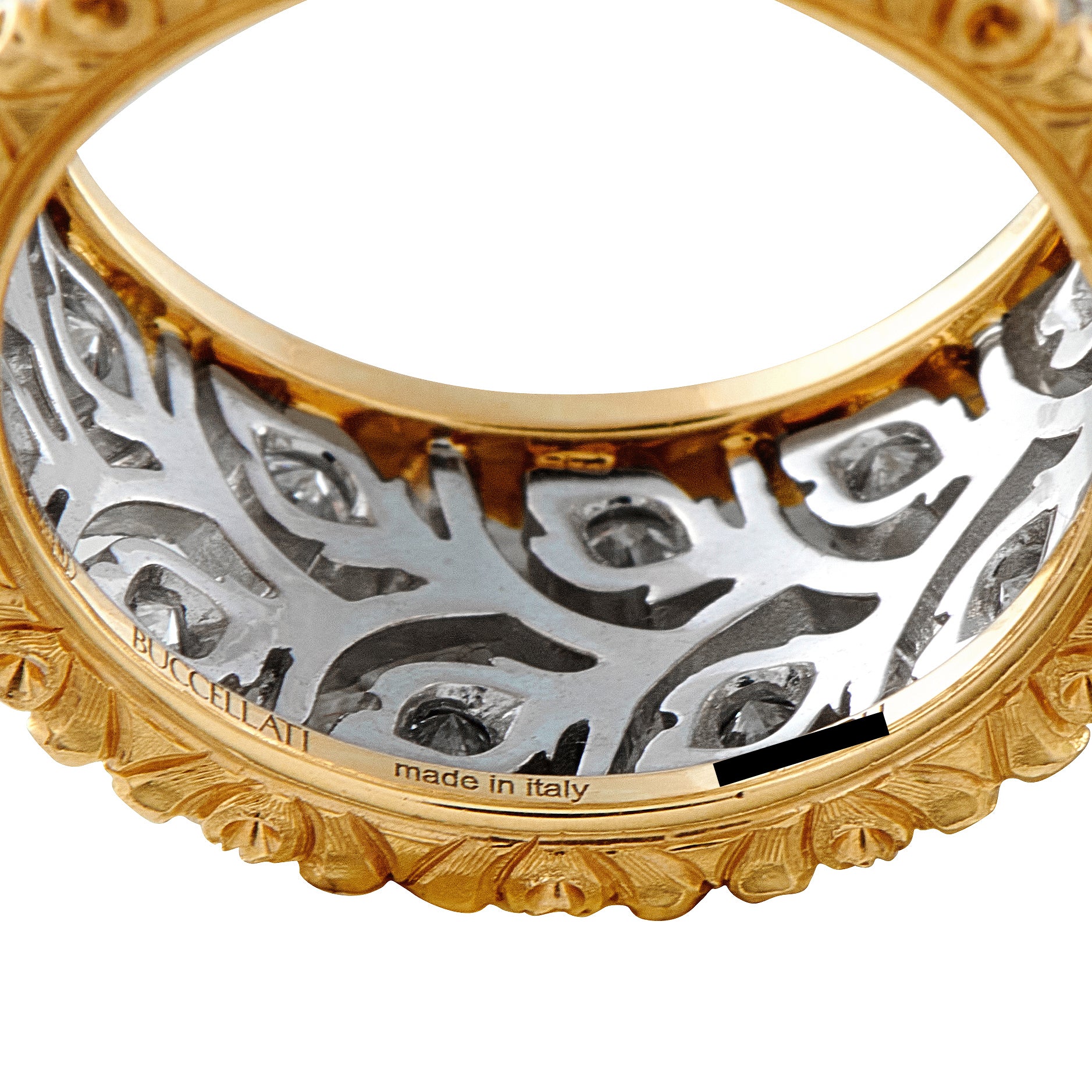 Buccellati 18K Yellow Gold 0.68ct Diamond Band