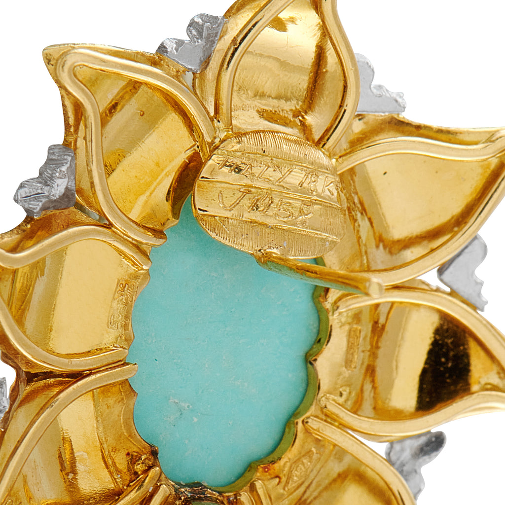Buccellati18K Yellow Gold Turquoise Earrings