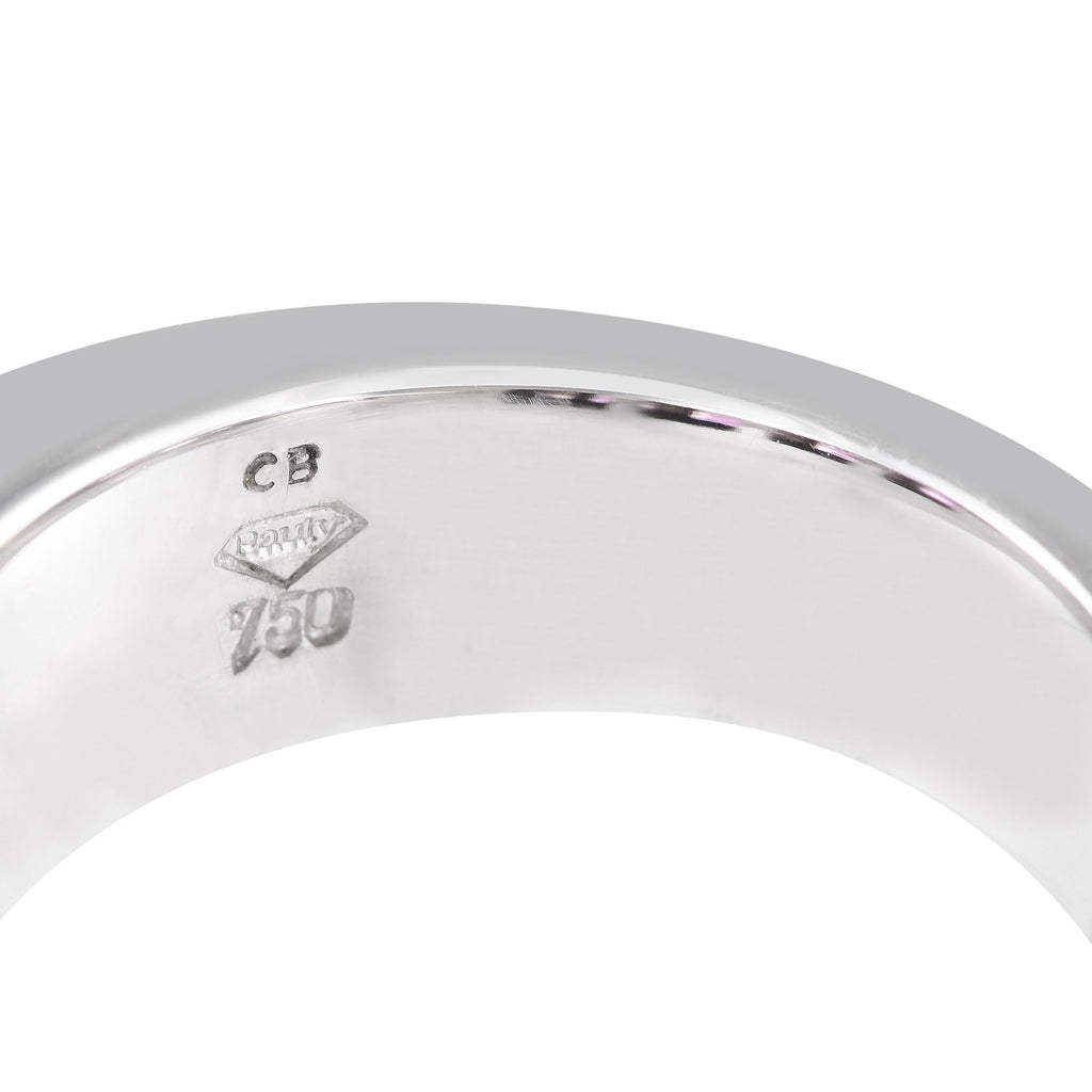 Bucherer18K White Gold 0.65ct Diamond and Sapphire Ring