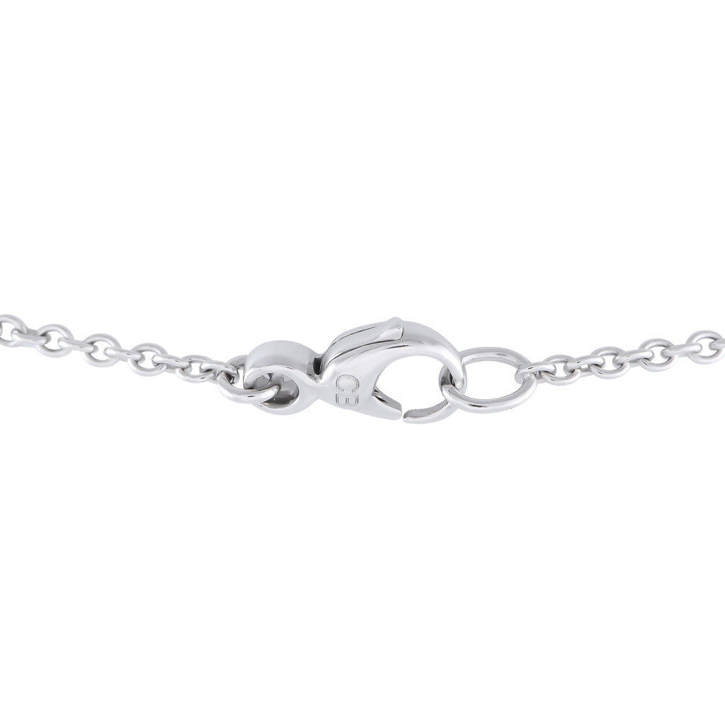 Bucherer 18K White Gold 2.20ct Diamond, Sapphire and Tsavorite Butterfly Necklace