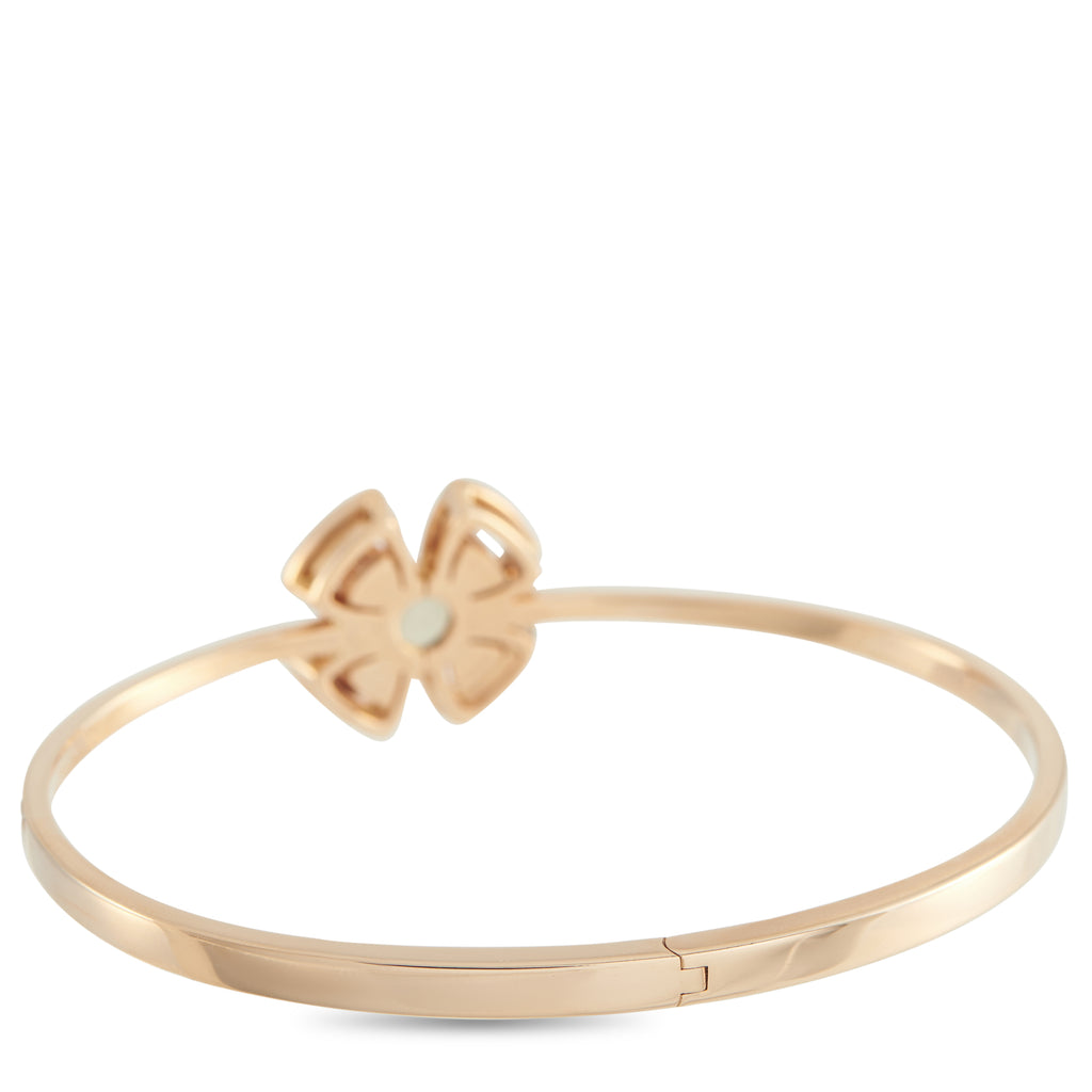 Bvlgari Fiorever 18K Rose Gold Diamond Bangle
