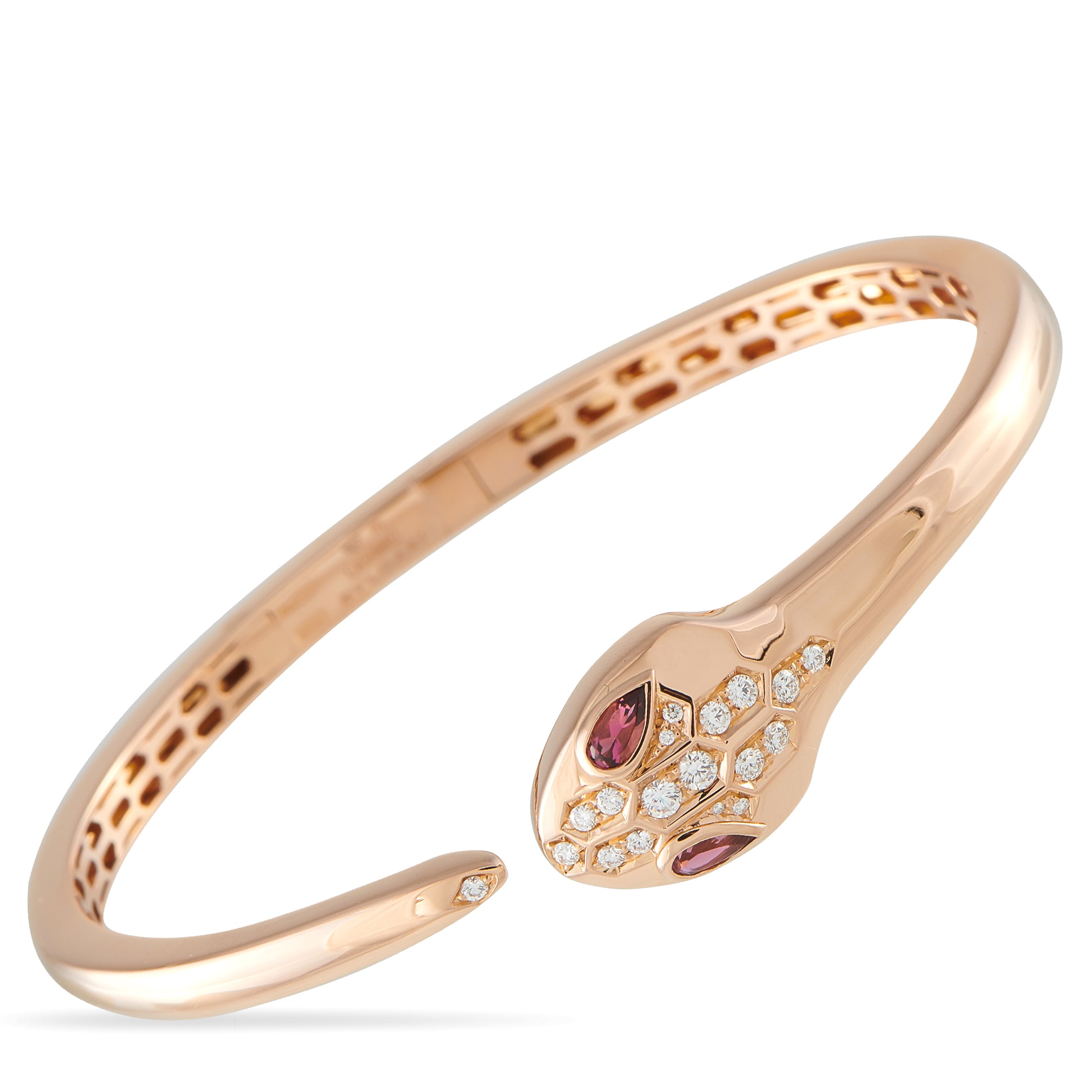 BVLGARI Serpenti Seduttori 18K Rose Gold Diamond Bracelet