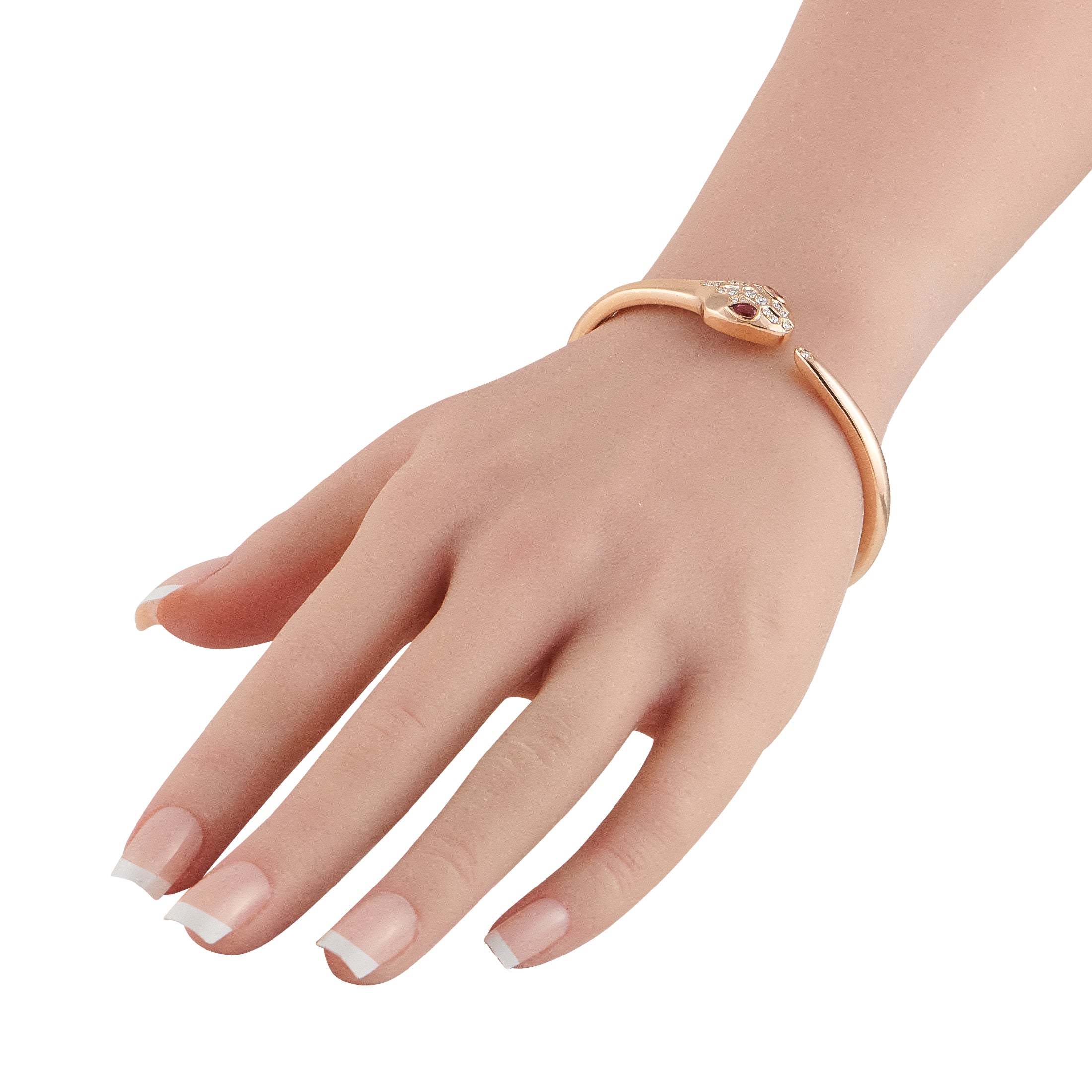 Bvlgari Serpenti Seduttori 18K Rose Gold Diamond Bracelet