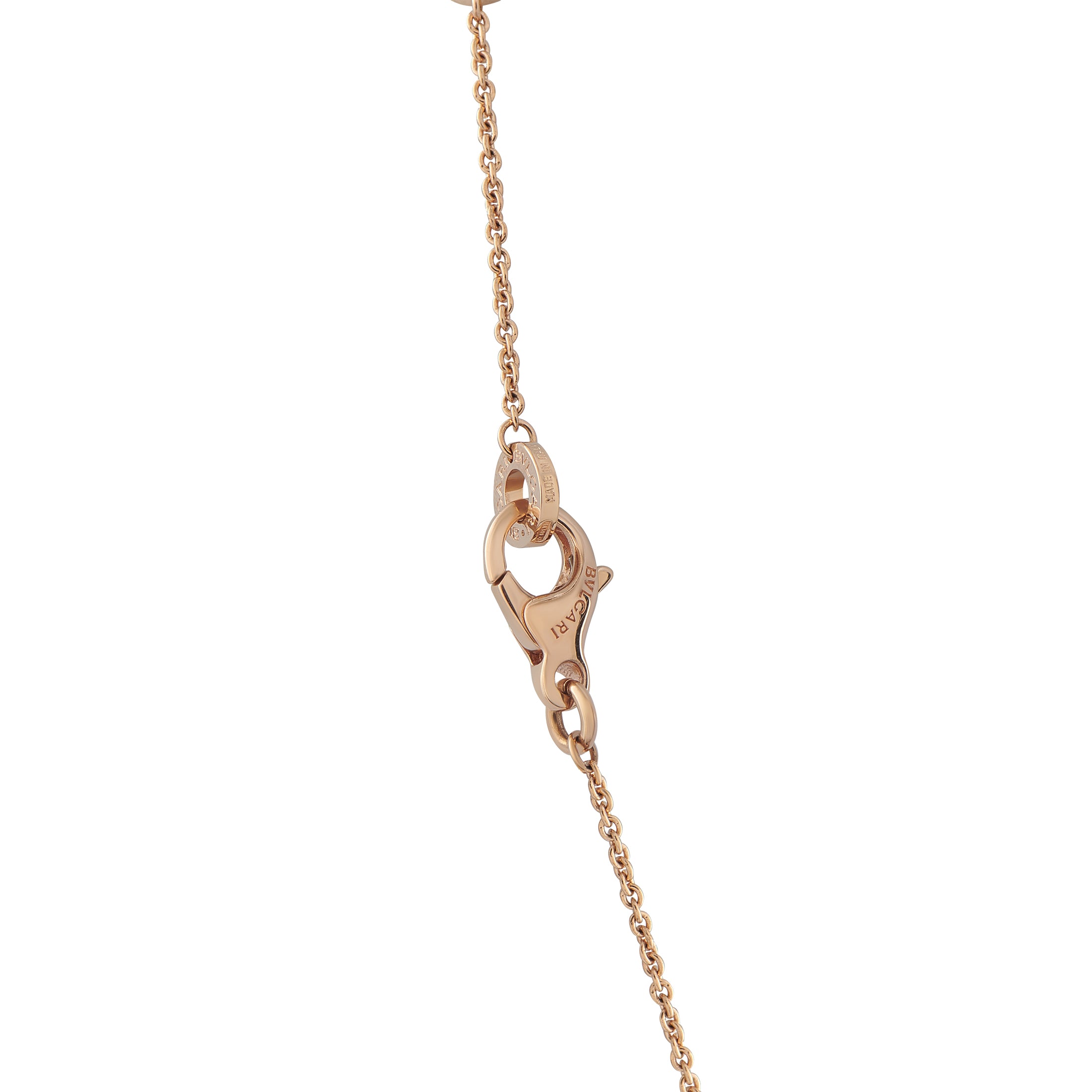 BVLGARI 18K Rose Gold Diamond Pendant