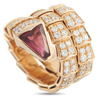 BVLGARI Serpenti 18K Rose Gold Diamond Ring