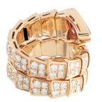 Bvlgari Serpenti 18K Rose Gold Diamond Ring