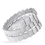 Bvlgari Serpenti Viper 18K White Gold Diamond Bracelet
