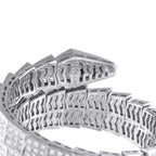 Bvlgari Serpenti Viper 18K White Gold Diamond Bracelet