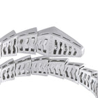 Bvlgari Serpenti Viper 18K White Gold Diamond Bracelet