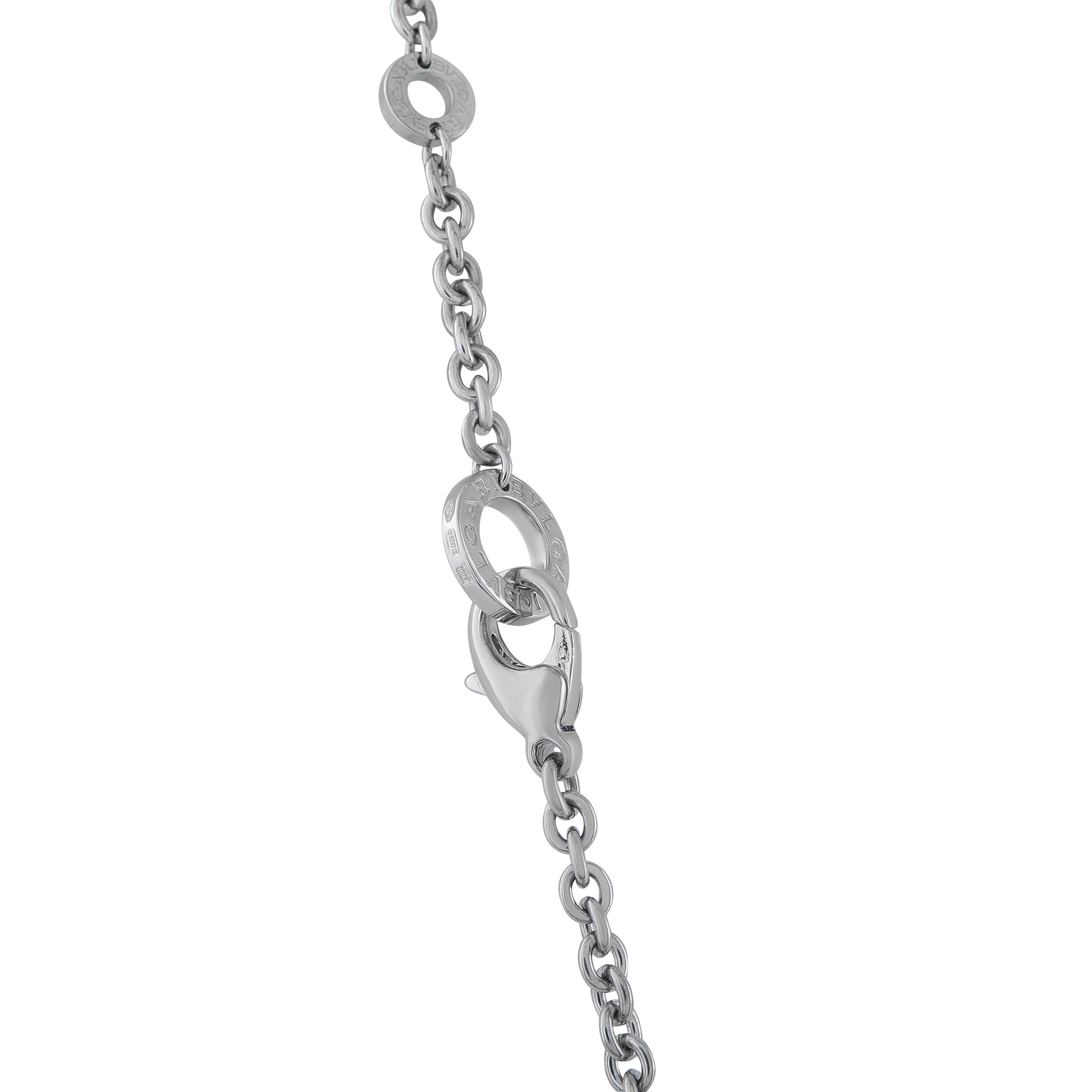 Bvlgari 18K White Gold Diamond Pendant