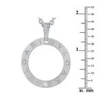 Bvlgari 18K White Gold Diamond Pendant