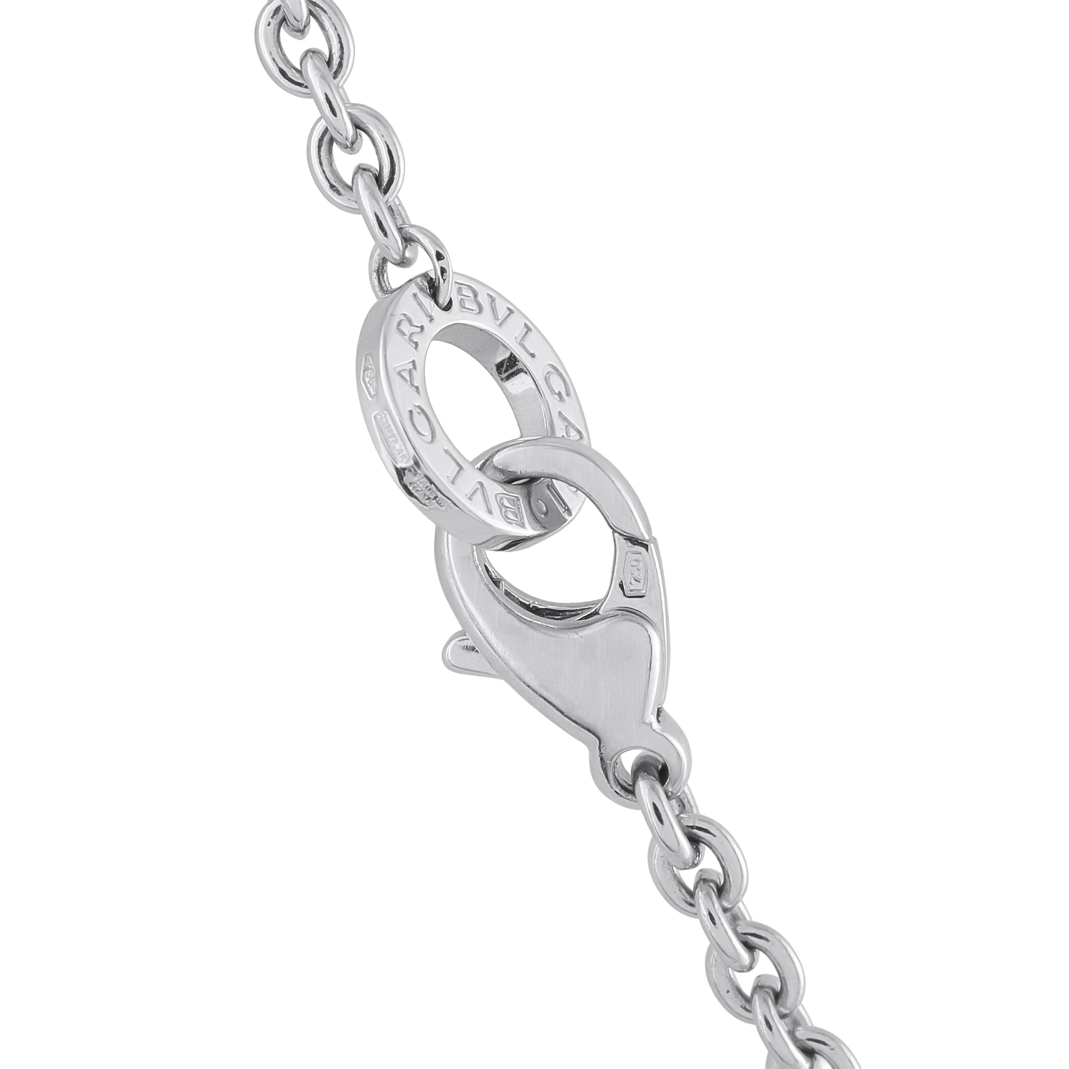 Bvlgari 18K White Gold Diamond Necklace