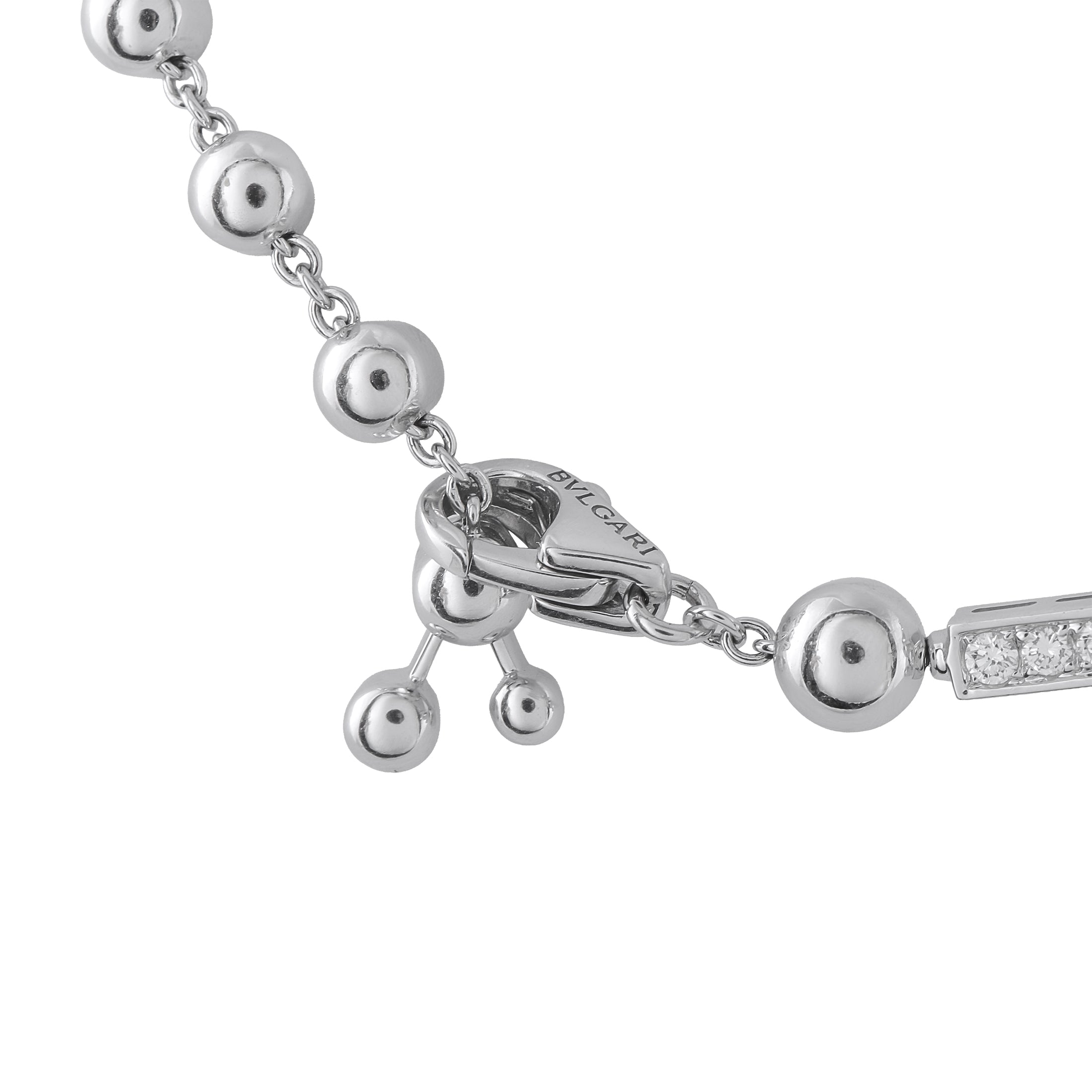 Bvlgari Astrale 18K White Gold 3.25ct Diamond Necklace