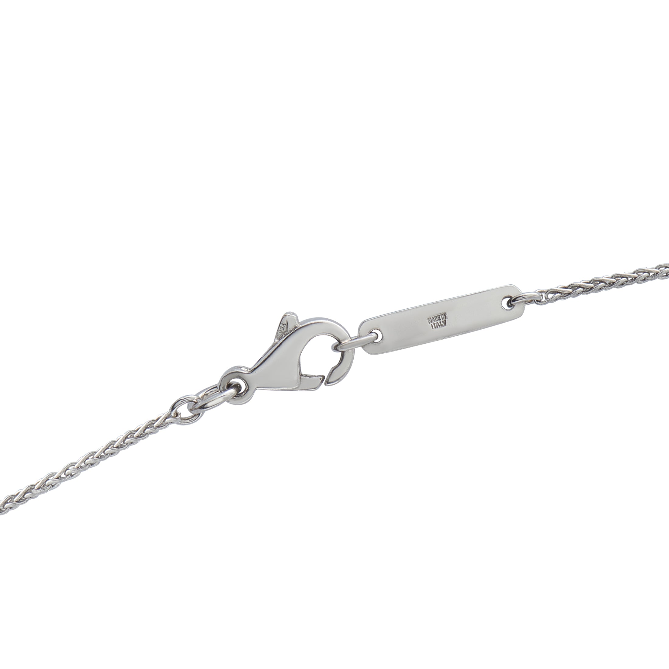 Bvlgari 18K White Gold 1.0ct Diamond Cross Pendant