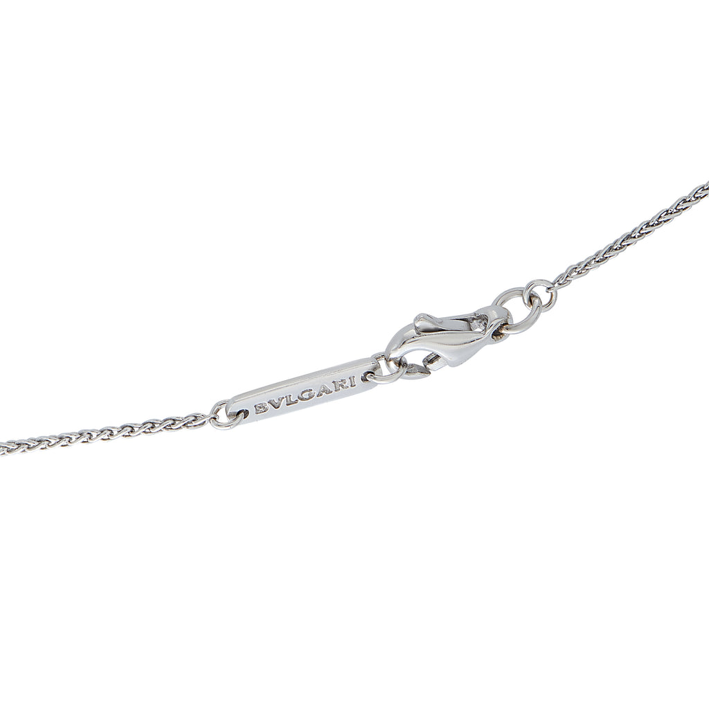 Bvlgari 18K White Gold 1.0ct Diamond Cross Pendant