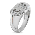 Bvlgari Parentesi 18K White Gold Diamond Ring