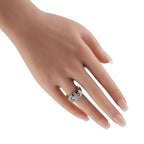 Bvlgari Parentesi 18K White Gold Diamond Ring