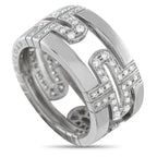 Bvlgari Parentesi 18K White Gold 0.72ct Diamond Ring