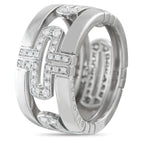Bvlgari Parentesi 18K White Gold 0.72ct Diamond Ring