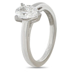 Bvlgari 18K White Gold 0.93ct Pear Shaped Diamond Engagement Ring