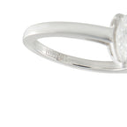 Bvlgari 18K White Gold 0.93ct Pear Shaped Diamond Engagement Ring