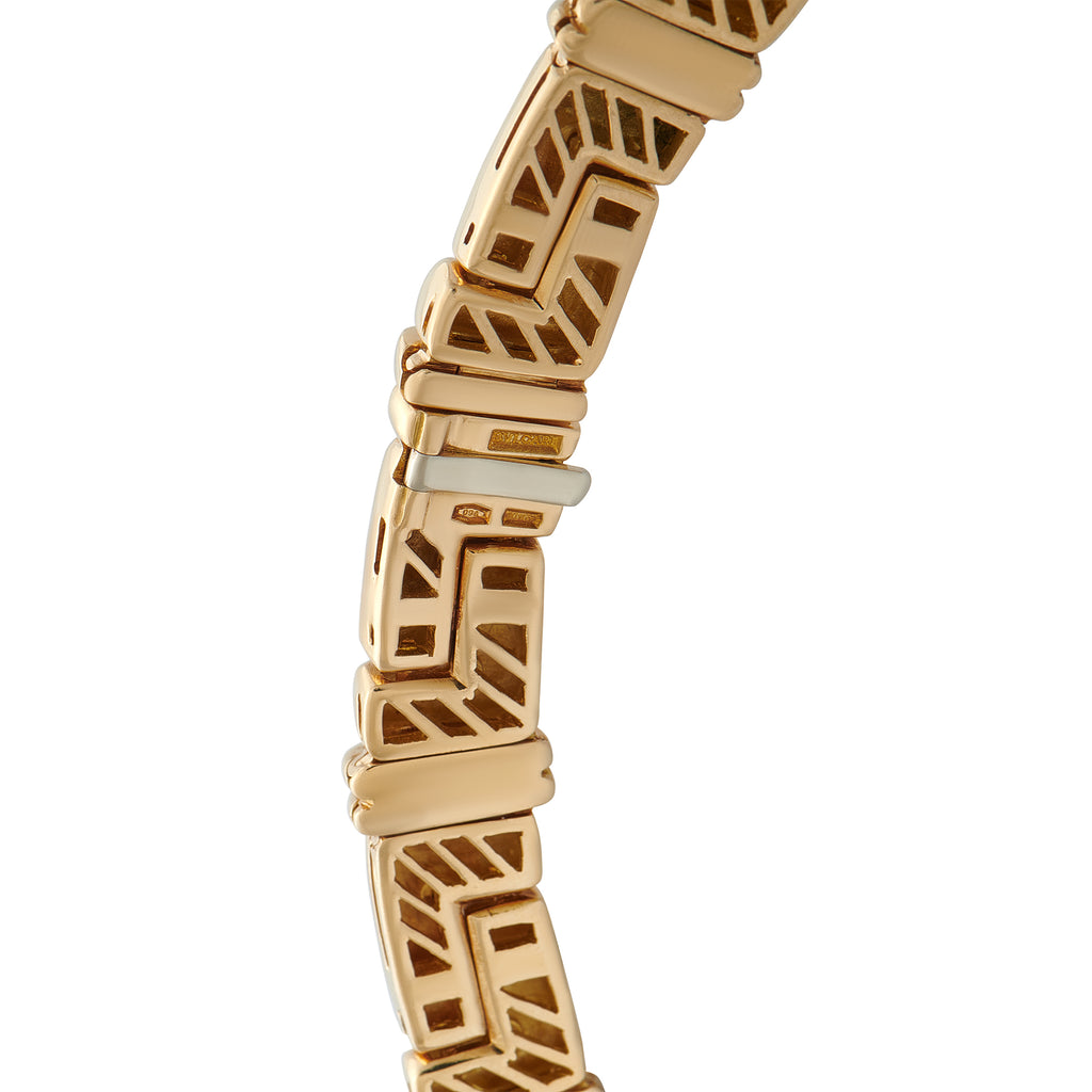 Bvlgari Vintage 18K Yellow Gold 4.0ct Diamond Necklace