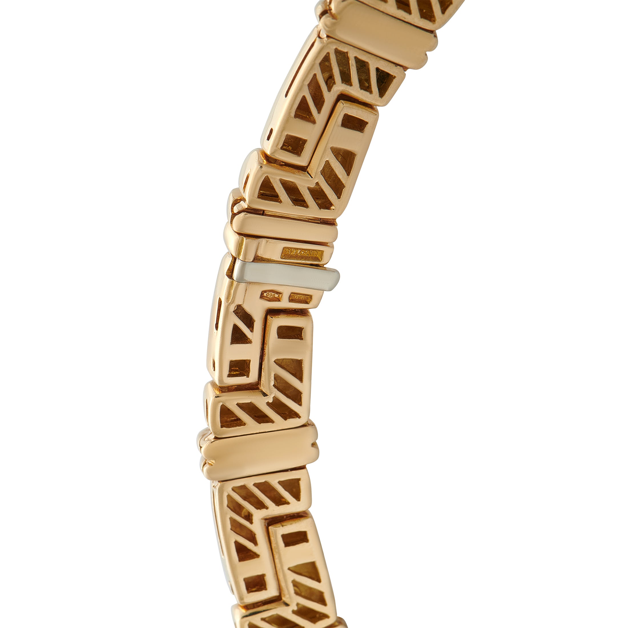 Bvlgari Vintage 18K Yellow Gold 4.0ct Diamond Necklace