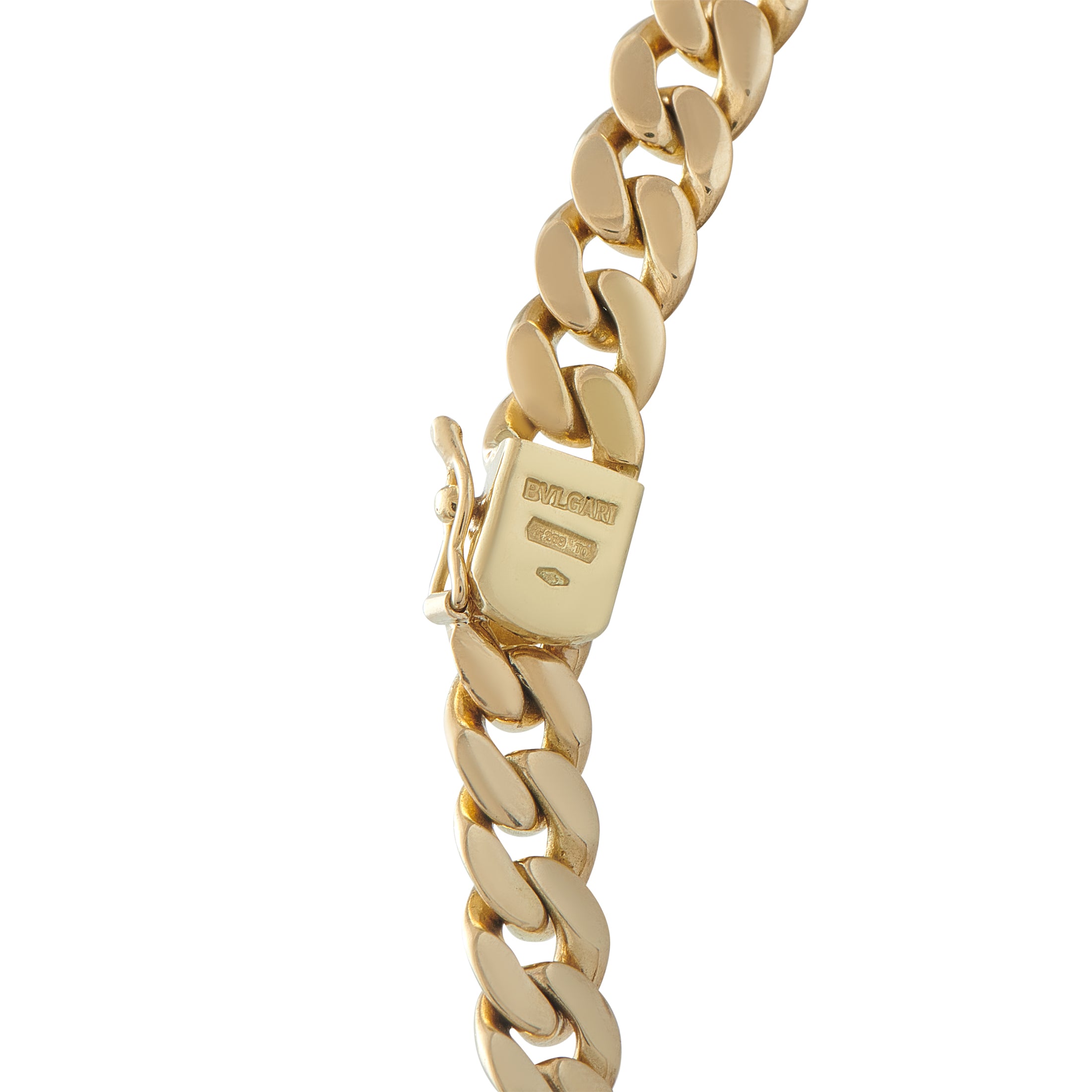 Bvlgari Intaglio 18K Yellow Gold Diamond Necklace