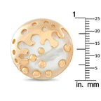Bvlgari 18K Yellow Gold Mother of Pearl Earrings