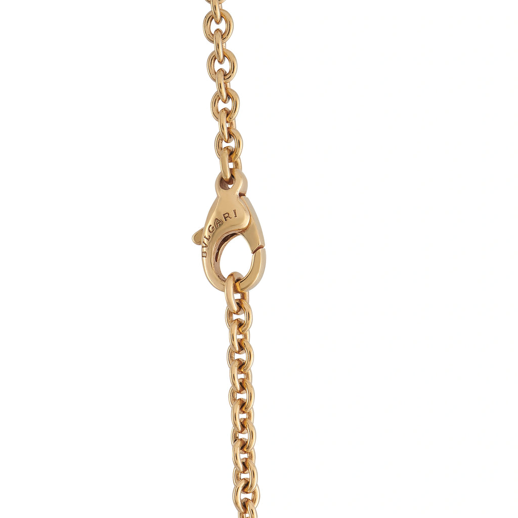 Bvlgari 18K Yellow Gold Open Circle Station Necklace