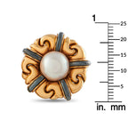Bvlgari Vintage 18K Yellow Gold Pearl Clip-On Earrings