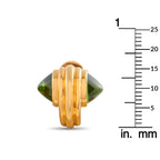 Bvlgari 18K Yellow Gold Peridot Clip-On Earrings