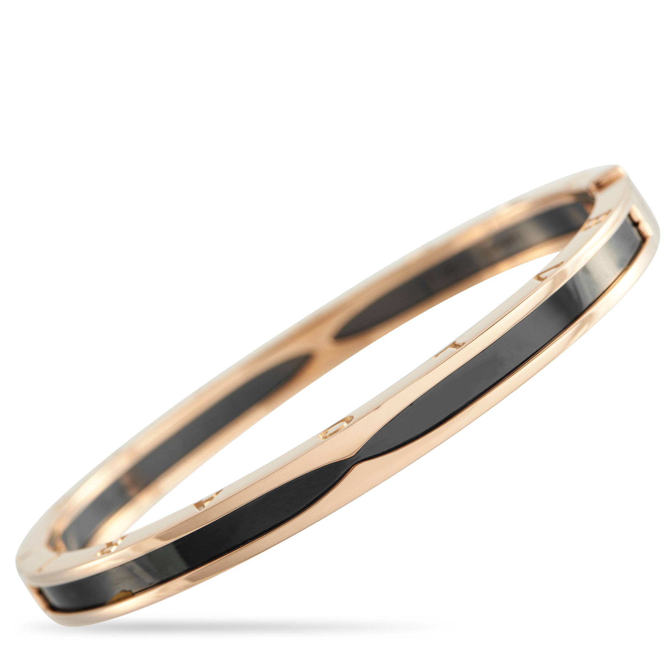 Bvlgari B.zero1 18K Rose Gold Ceramic Bracelet
