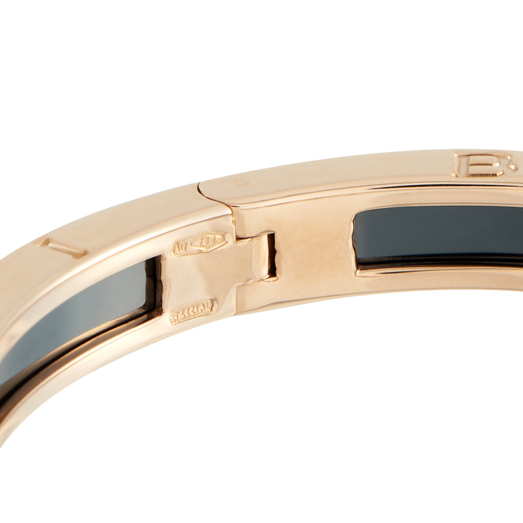 Bvlgari B.zero1 18K Rose Gold Ceramic Bracelet