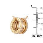 Bvlgari B.zero1 18K Rose Gold 0.41ct Diamond Necklace
