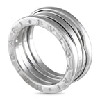 BvlgariB.zero1 18K White Gold Ring – Clean lines and contemporary minimalism make this Bvlgari B