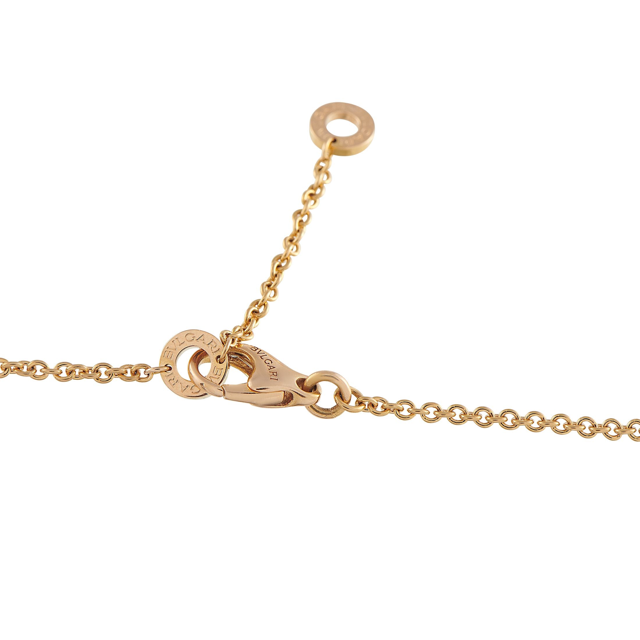 BvlgariLegend 18K Rose Gold Ceramic Necklace