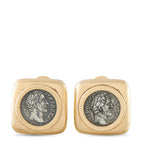 Bvlgari Monete 18K Yellow Gold Ancient Coin Earrings