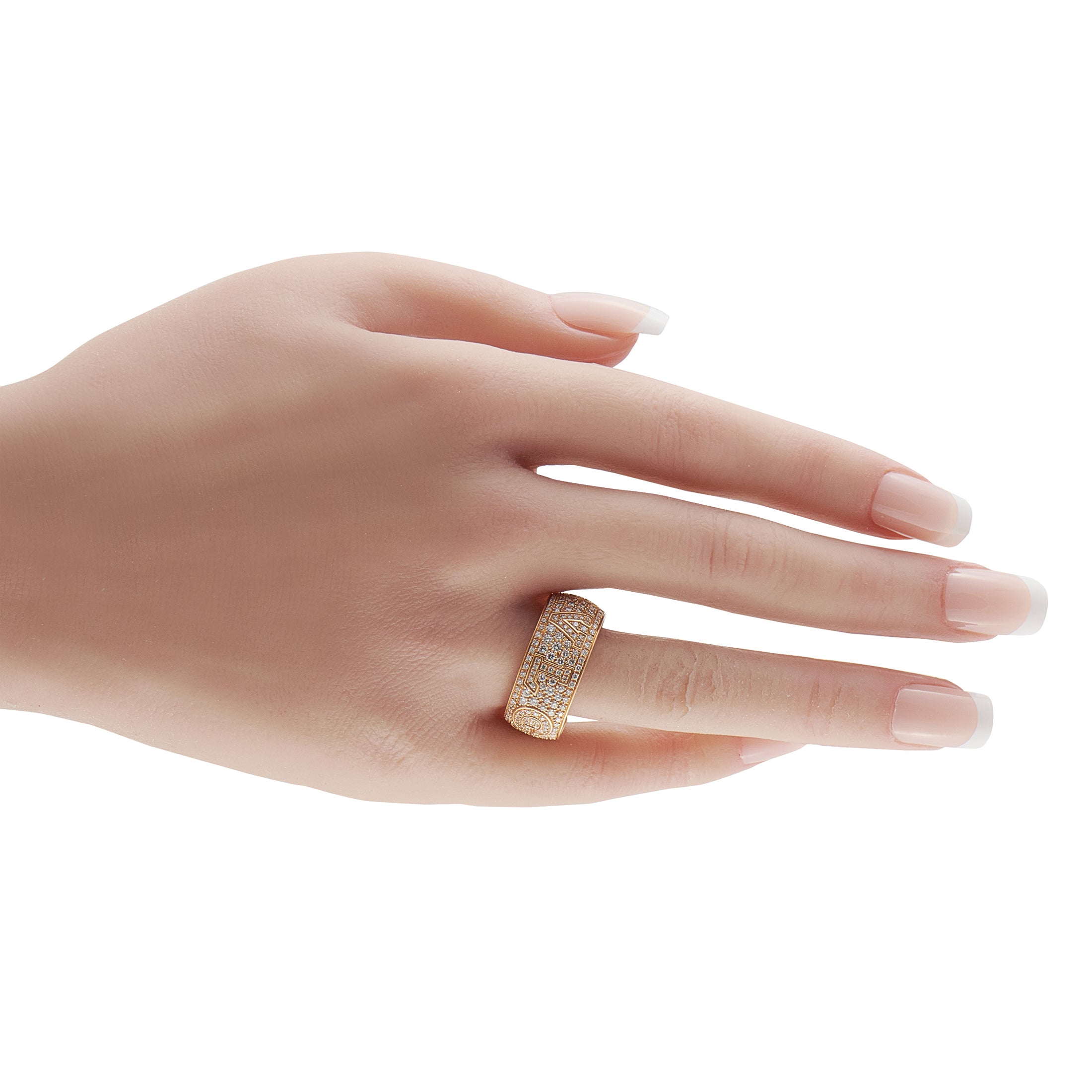 Bvlgari Monologo 18K Yellow Gold 2.0ct Diamond Ring