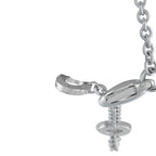Bvlgari Parentesi 18K White Gold 1.25ct Diamond Pendant