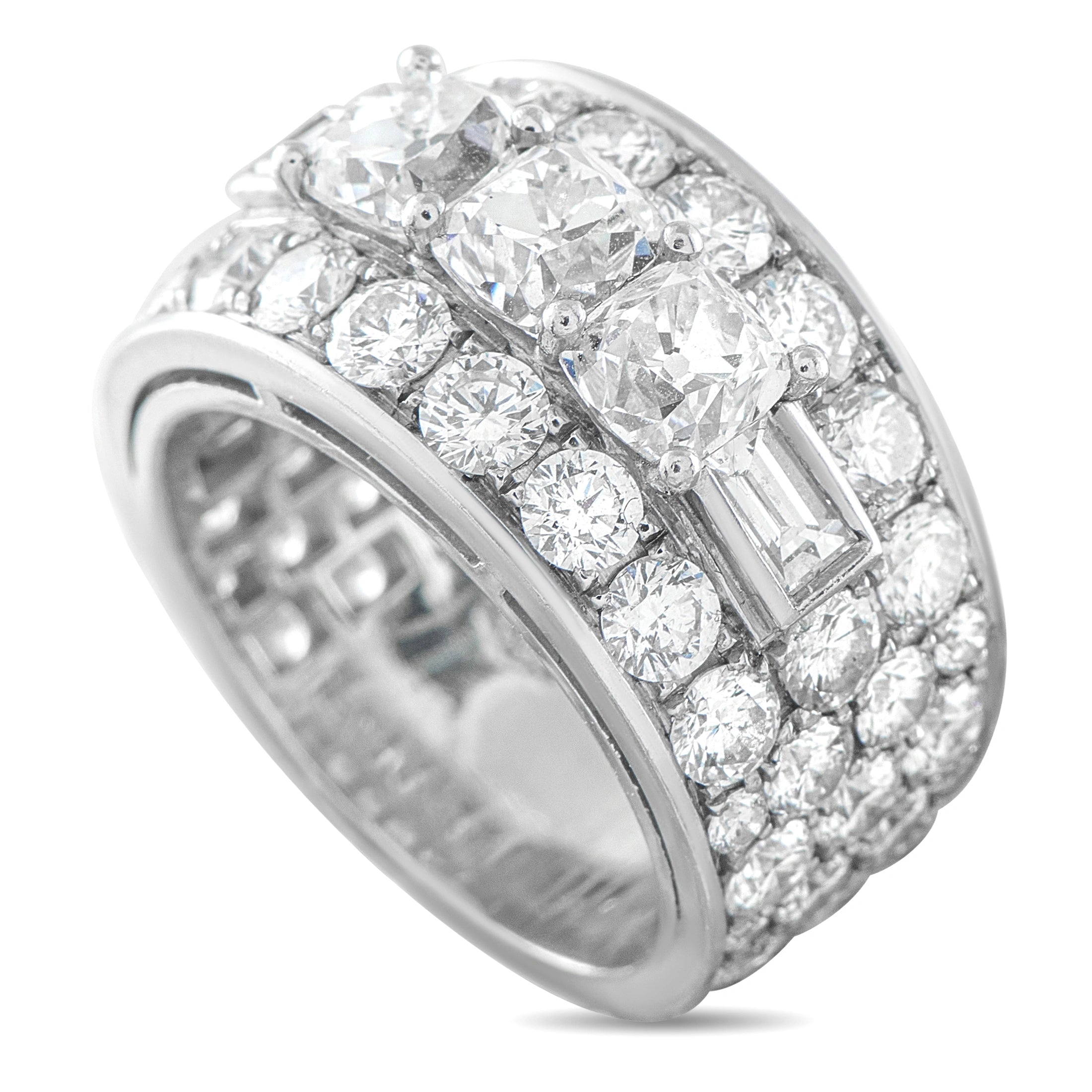 Bvlgari Platinum 6.50ct Diamond Ring