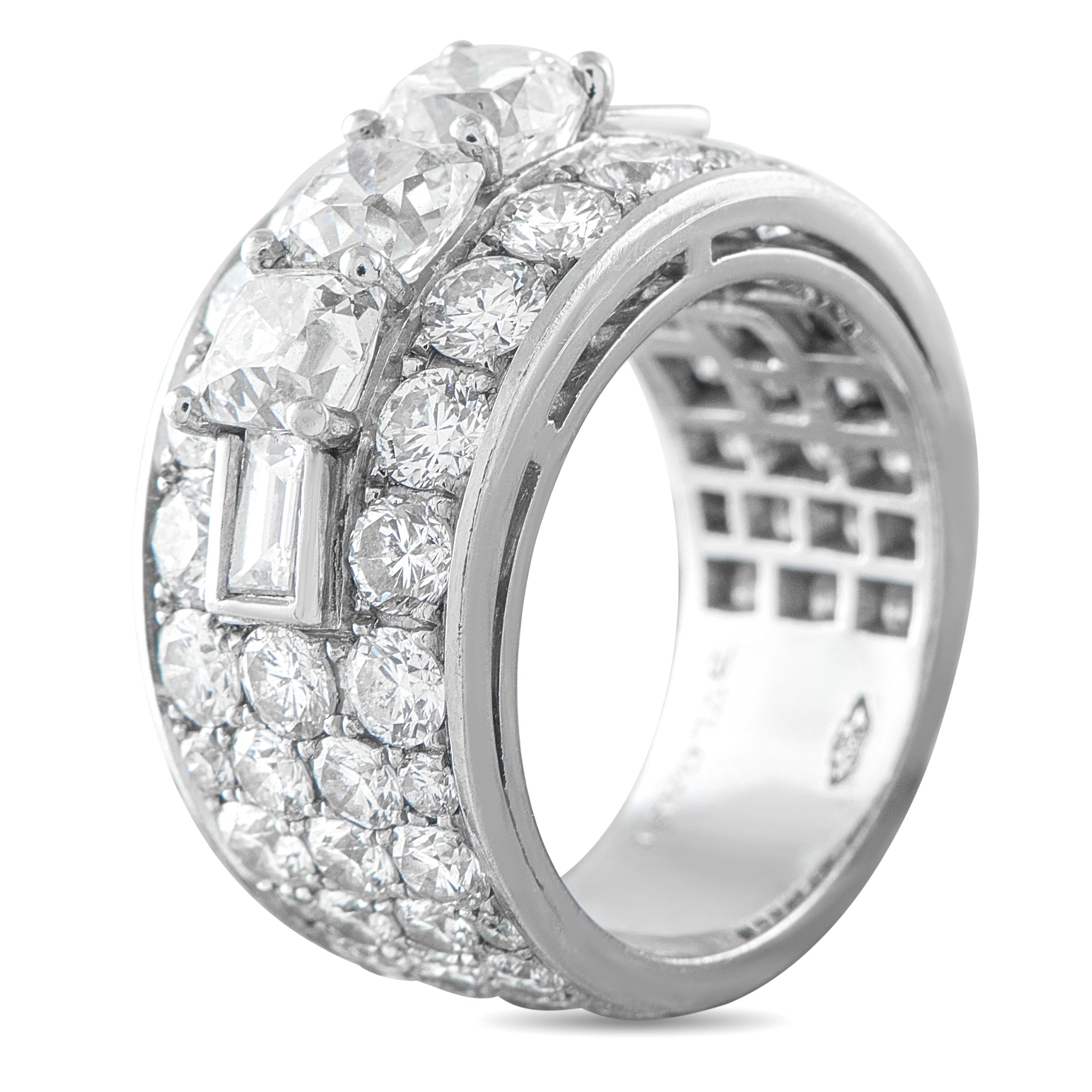 Bvlgari Platinum 6.50ct Diamond Ring
