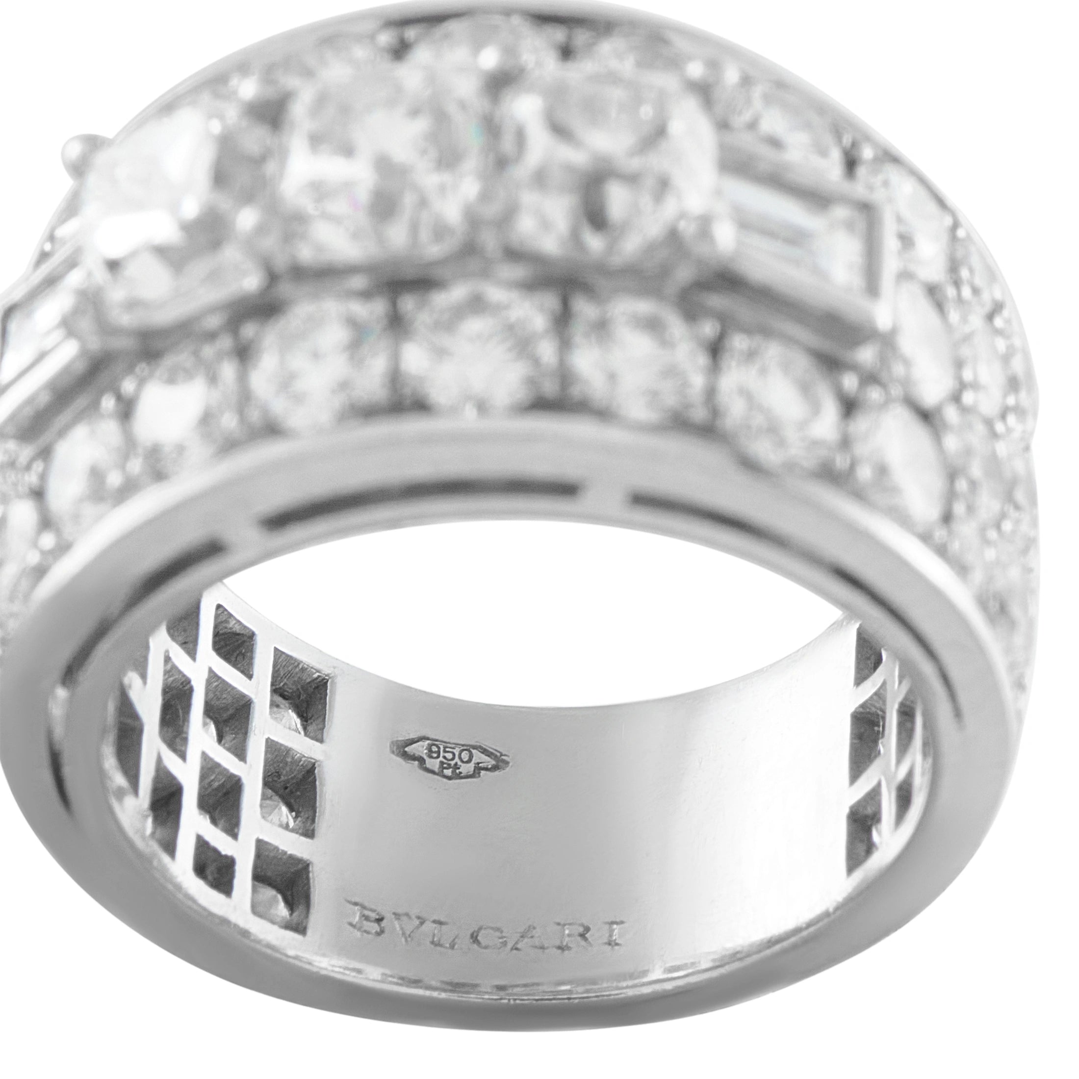 Bvlgari Platinum 6.50ct Diamond Ring
