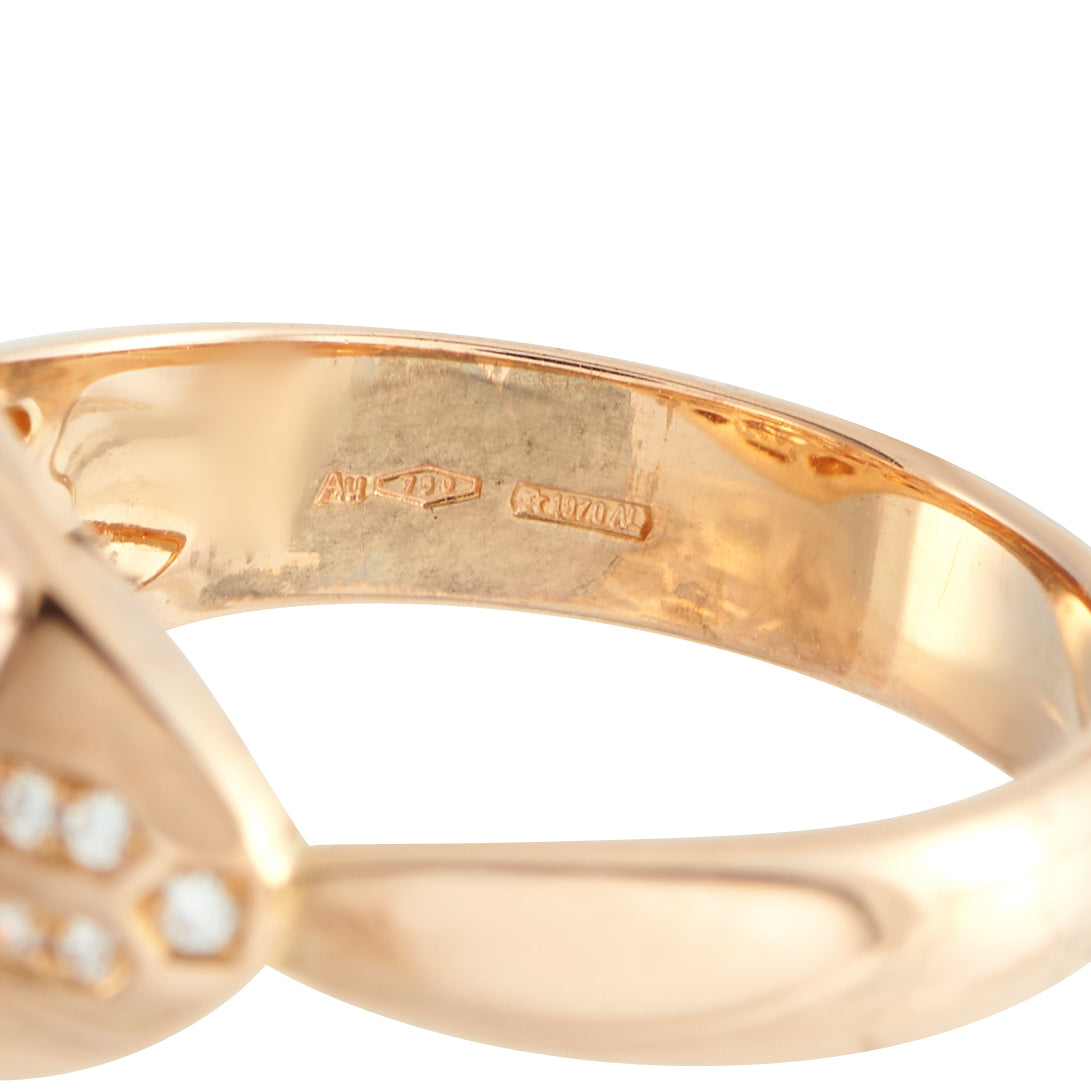 Bvlgari Serpenti Seduttori 18K Rose Gold Diamond and Tourmaline Ring