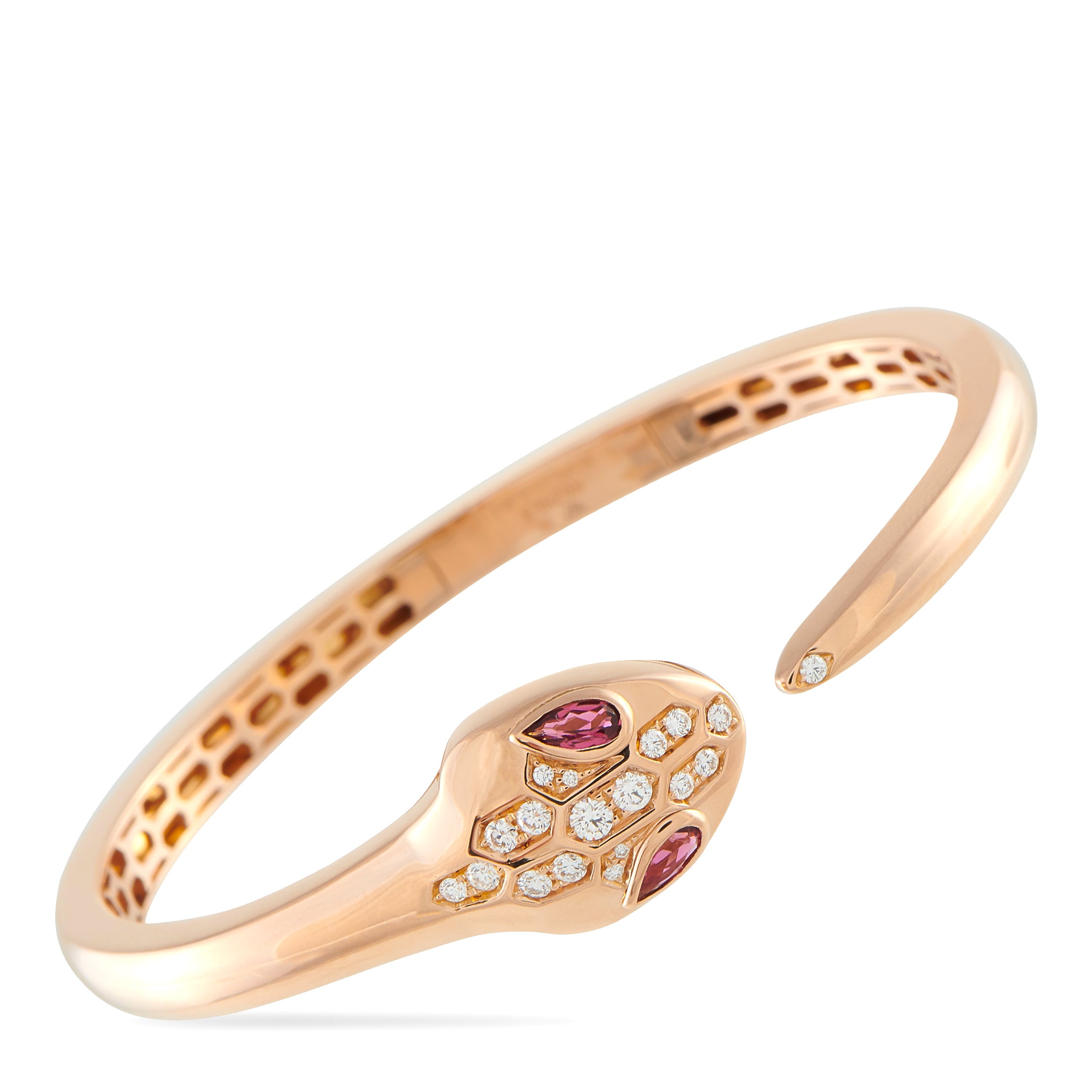BVLGARI Serpenti Seduttori 18K Rose Gold Diamond Bracelet