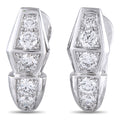 Bvlgari Serpenti 18K White Gold 1.52ct Diamond Earrings