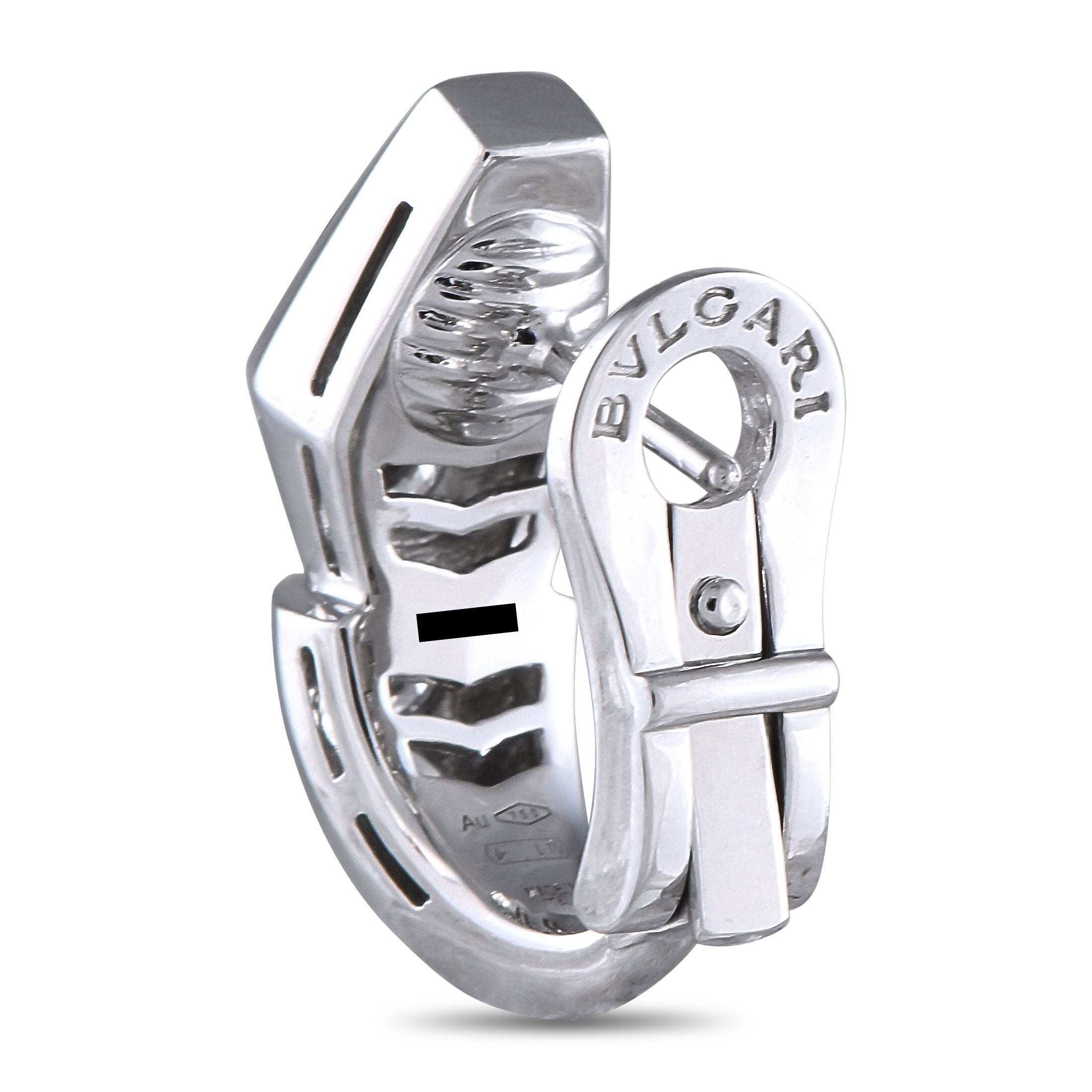 BvlgariSerpenti 18K White Gold 1.52ct Diamond Earrings