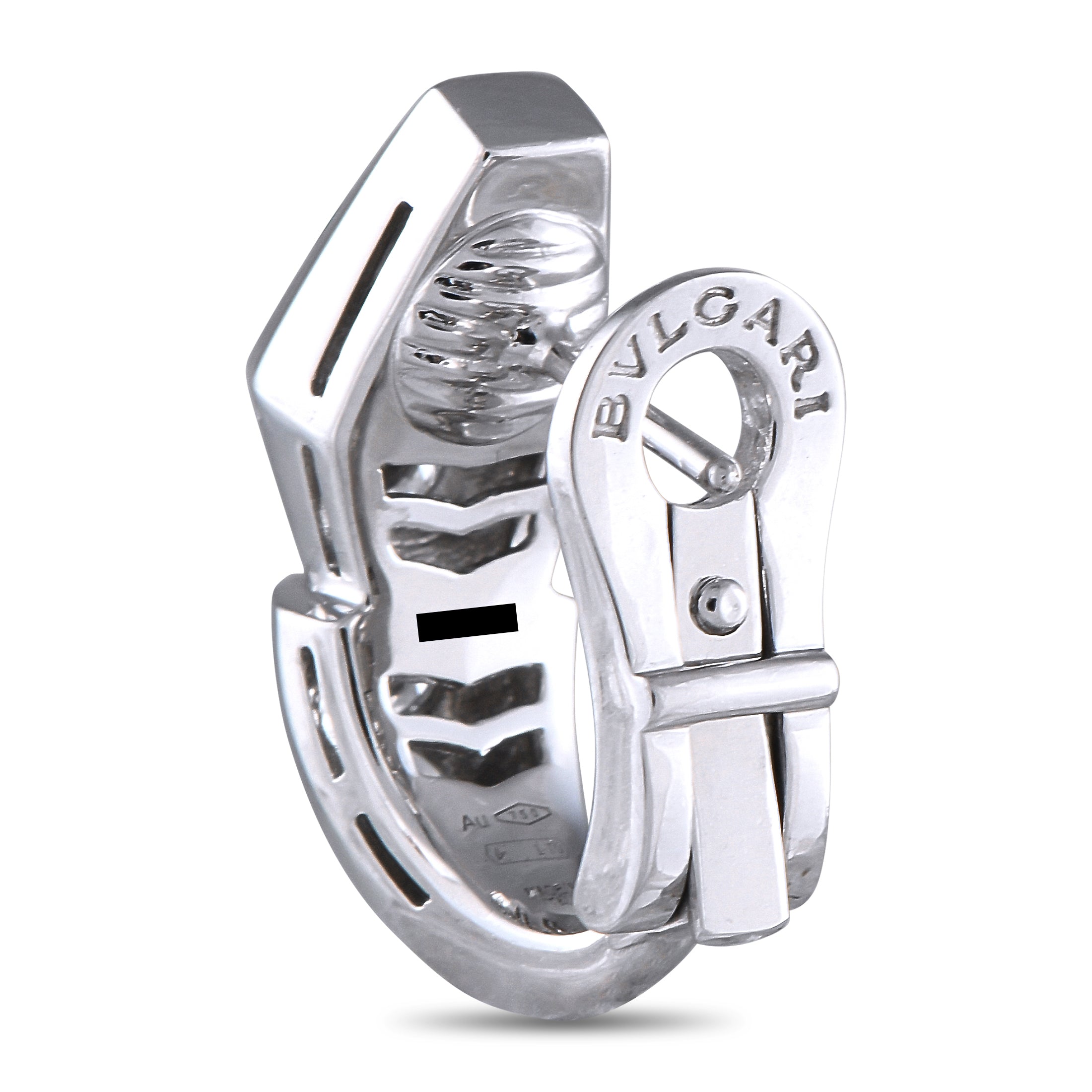 Bvlgari Serpenti 18K White Gold 1.52ct Diamond Earrings