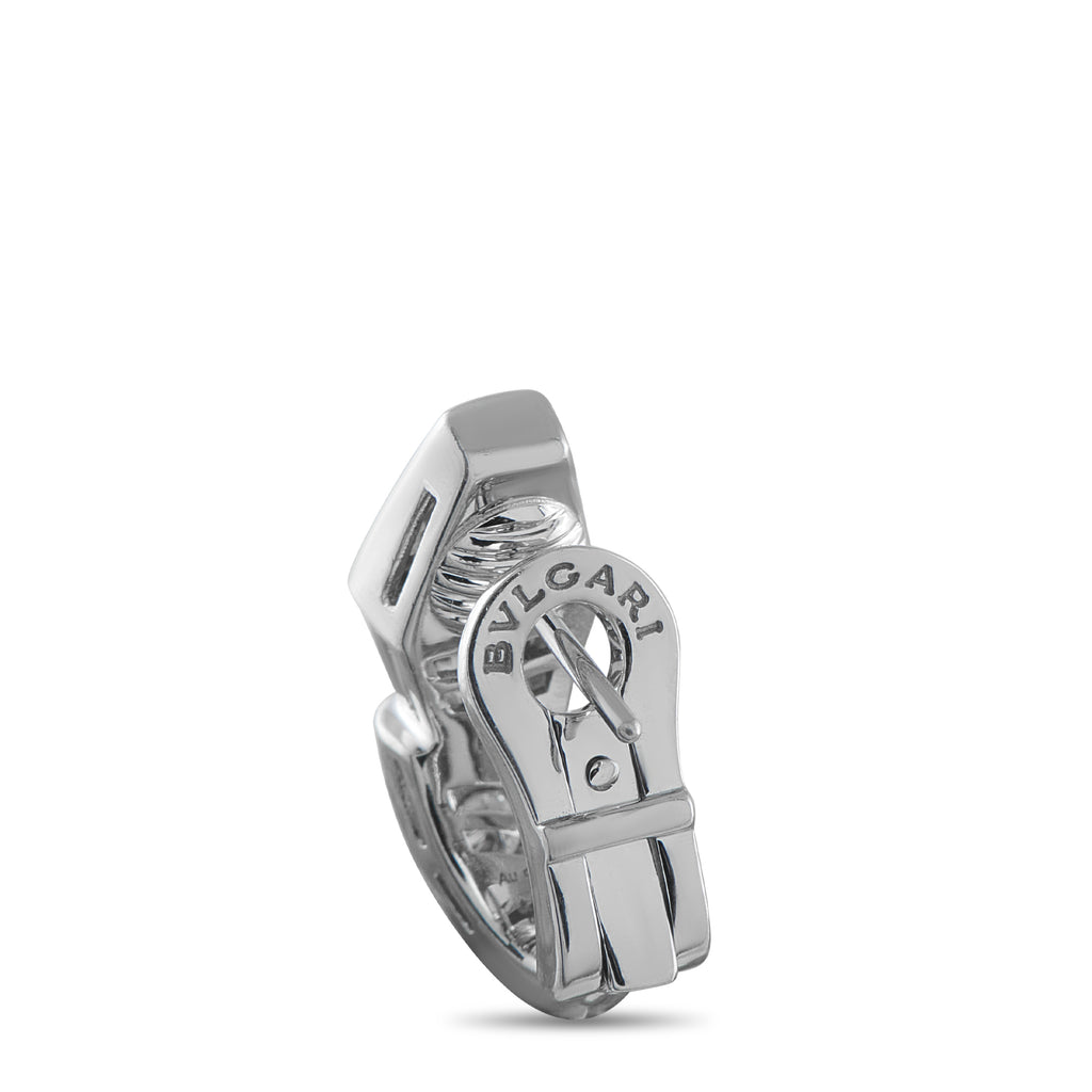 Bvlgari Serpenti 18K White Gold 1.52ct Diamond Earrings